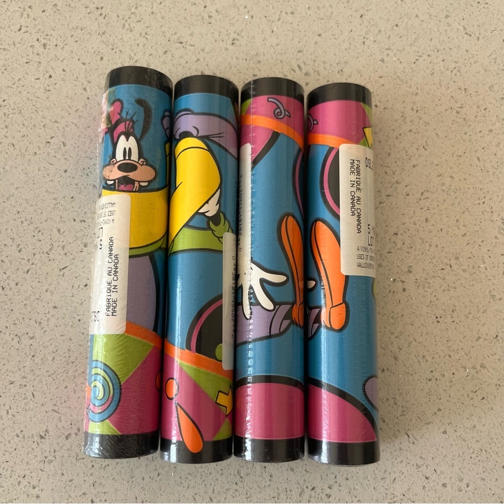 Disney Goofy 90’s Wallpaper Border Sunworthy Colorful 5 yds x 4 rolls DSL270​